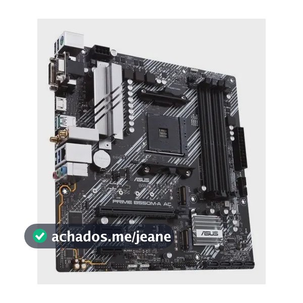 Placa-Mãe ASUS PRIME B550M-A AC AMD AM4 mATX DDR4, Wi-FI