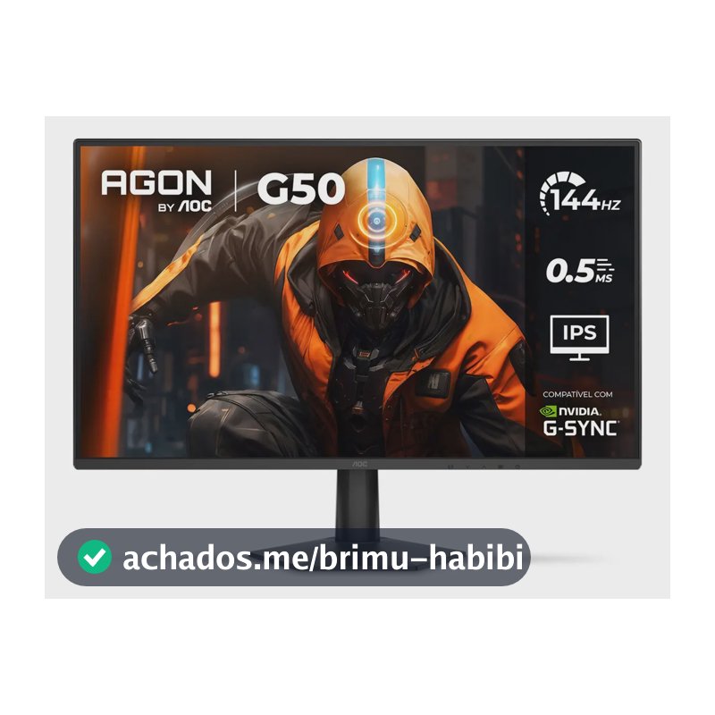 Monitor Gamer AOC AGON G50 27" 144Hz 0,5ms IPS HDR10 G-SYNC 27G50F