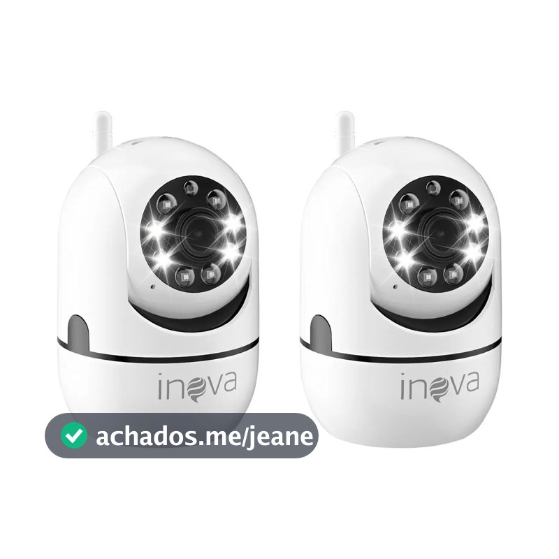 Kit Câmera De Segurança Inova Full HD 1080p Com Visão Noturna Colorida e Áudio Bidirecional