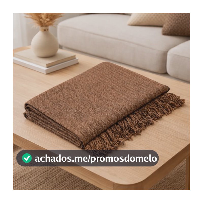 Manta Para Sofá Grossa King Size Grande Gigante 3,00m X 1,8m Marrom Mesclado