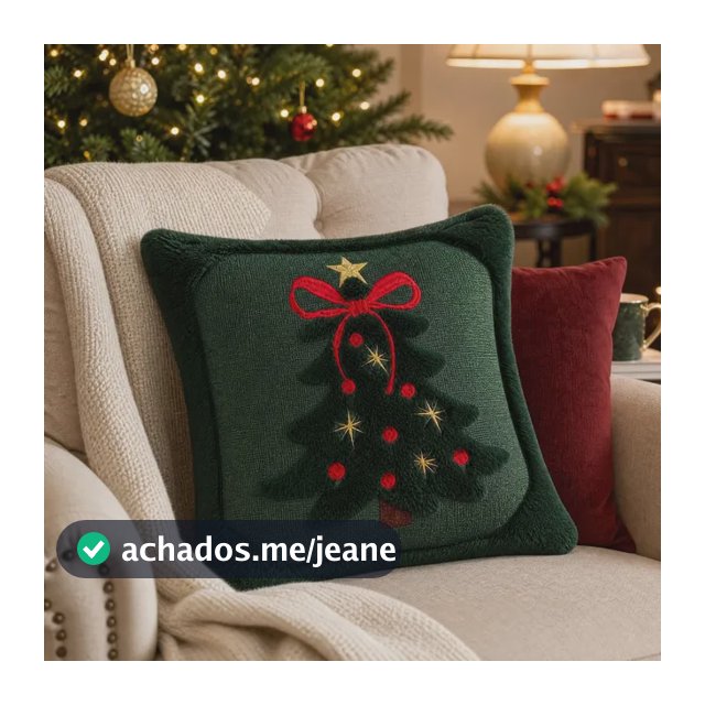 Capa De Almofada De Árvore Bordada De Natal B Christmas Tree Embroidery