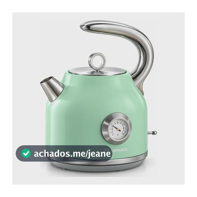 Chaleira Elétrica Retrô Airmate 1.7l 1800w Verde 220v Azul-claro 220v