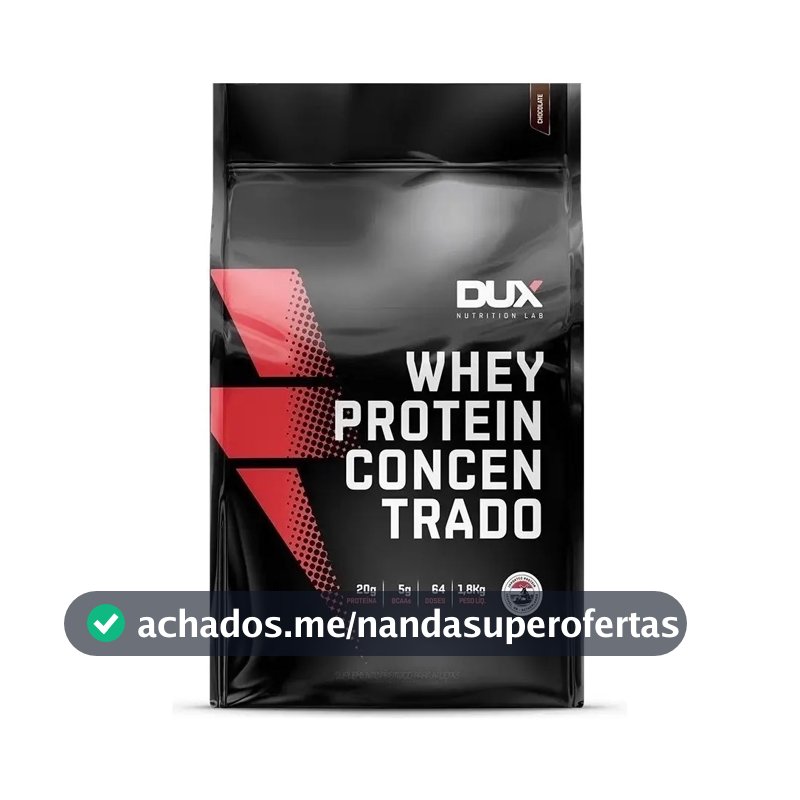 Whey Protein Concentrado Dux Nutrition 1.8 Kg Sabor Chocolate