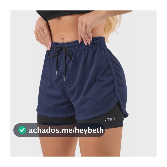 Short Duplo Feminino Bermuda 2 Em 1 Compressão Academia