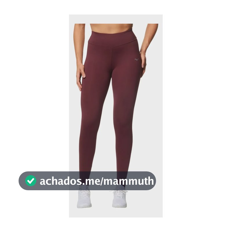 Calça Legging Feminina Para Esporte Essence Mizuno Vinho Liso M