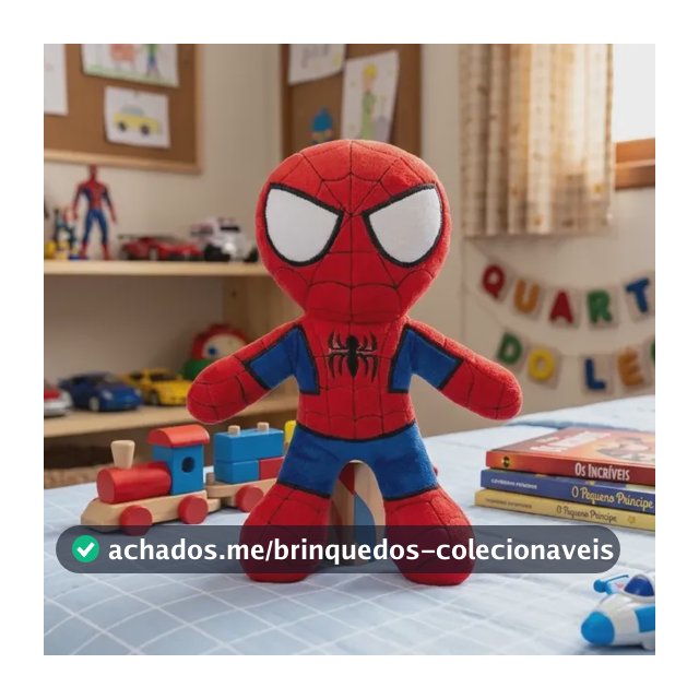Boneco De Pelúcia Homem Aranha Personagem Vingadores 27cm Vermelho