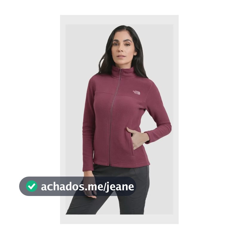Fleece Feminino Glacier Full Zip The North Face Cyber Berry M Liso