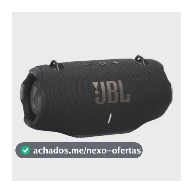 Caixa de Som Bluetooth Portátil Xtreme 4 JBL Cor Preta