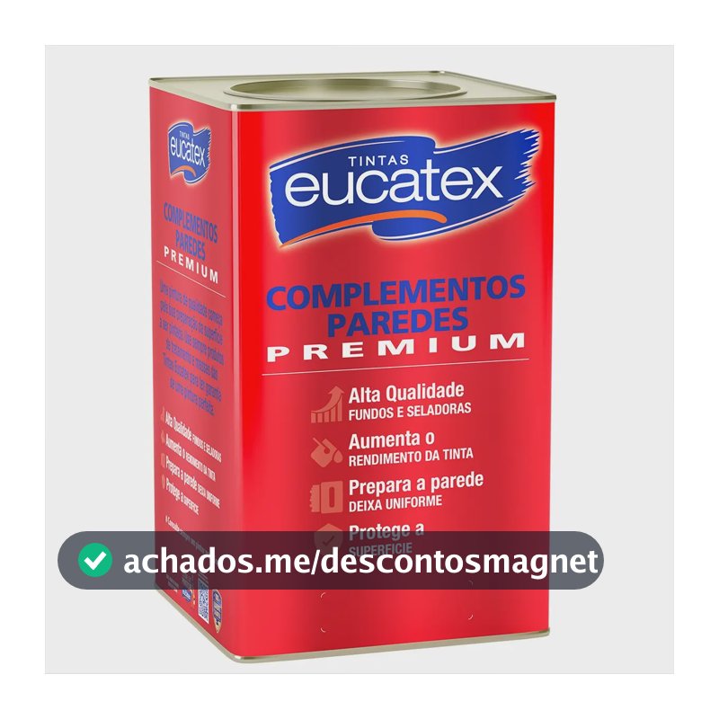 Selador Acrílico Branco Premium Maior Rendimento Eucatex Acabamento Fosco
