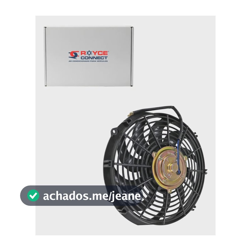Eletroventilador Universal 12 Polegadas Aspirante 12v