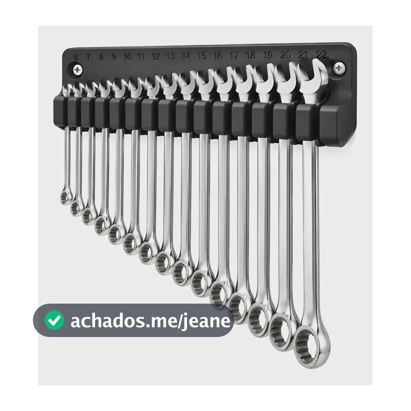 Suporte Chaves Boca 6-22mm Organizador Parede Resistente Preto