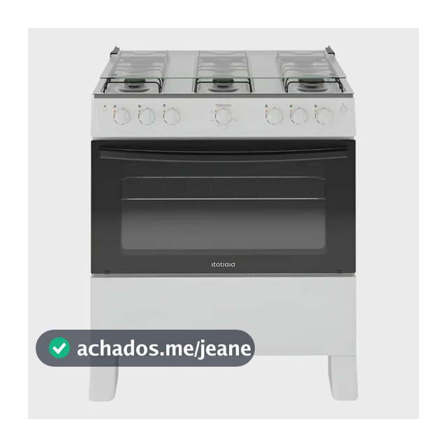 Fogão Itatiaia Star New 6 Bocas Branco Com Mesa de Inox e Acendimento Automático