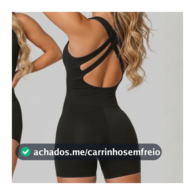 Macaquinho Academia Fitness De Poliamida Zero Transparência