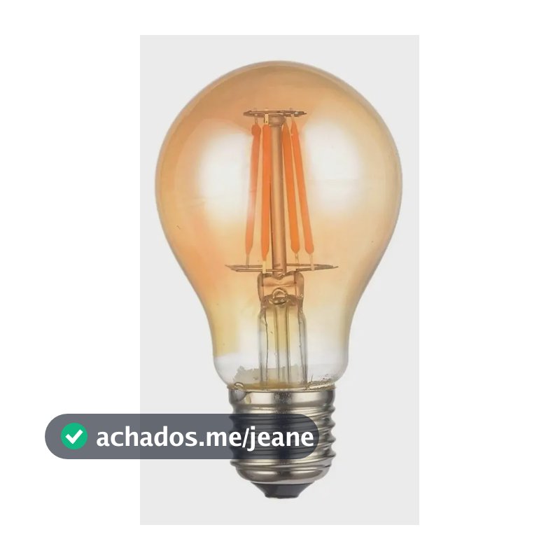 Lâmpada Filamento Led A60 4w 2200k Retro Elgin Cor da luz Branco-quente