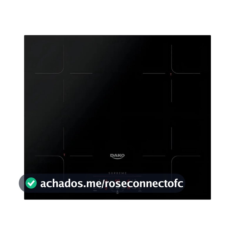 Cooktop de Indução 4 Bocas Dako Supreme Preto com Trava de Segurança