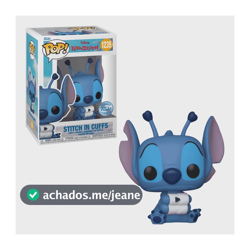Boneco Funko Pop! Disney Lilo & Stitch - Stitch Nas Algemas