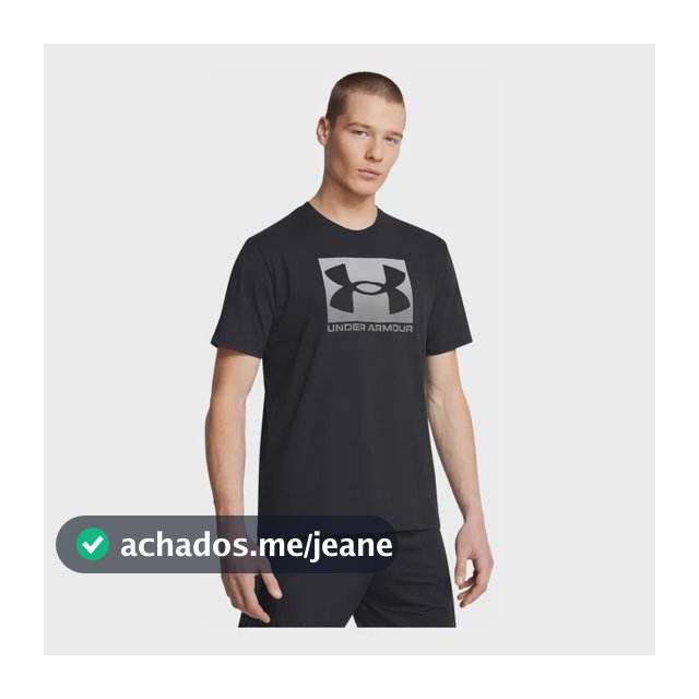 Camiseta Masculino Boxed Sports Under Armour Bkpgry Logo Under Armour M Liso
