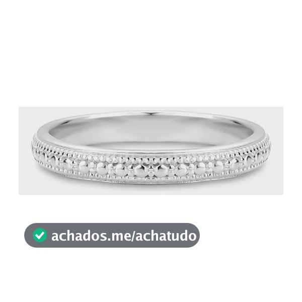 Anel Life Textura Em Prata 925 14