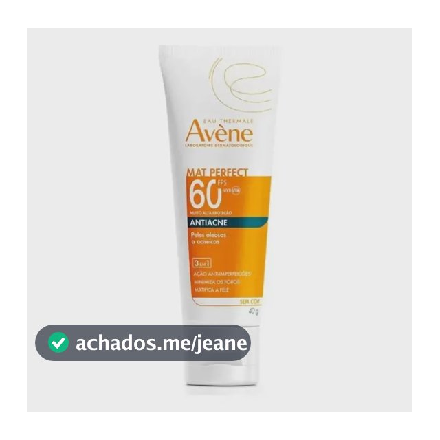 Avène Protetor Solar Mat Perfect Fluido Antiacne Fps 60 40g