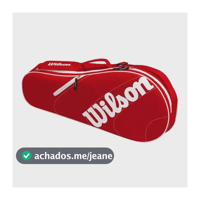 Raqueteira De Tênis Advantage Team X3 Wrz609503 Wilson Vermelho