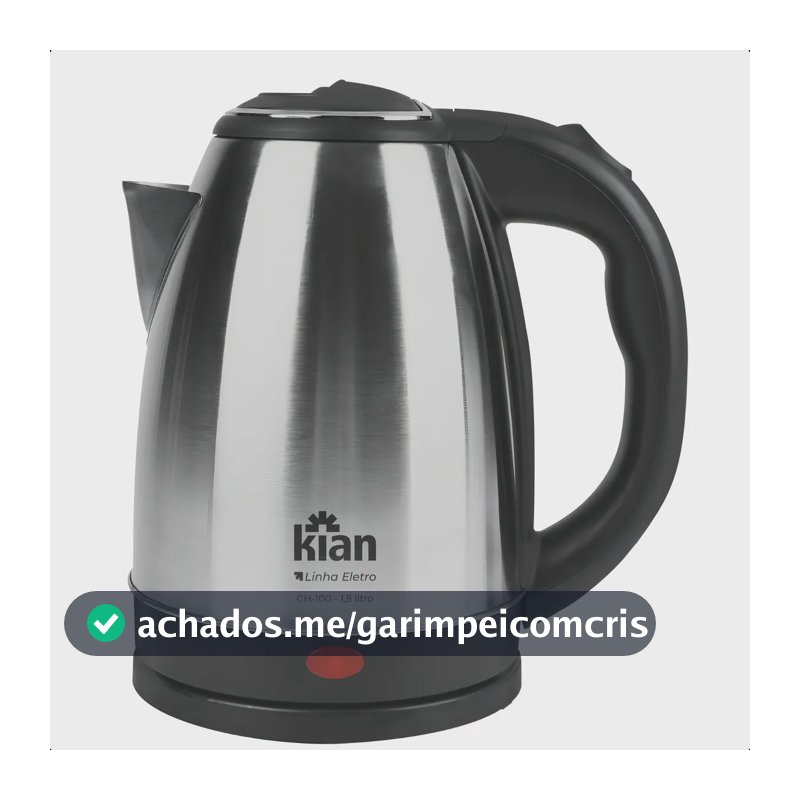 Chaleira Elétrica Kian 1,8l Inox Ch-100