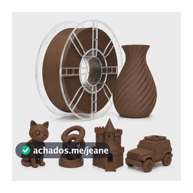 Filamento Pla Matte Sol3d 1kg 1,75mm Para Impressão 3d Marrom