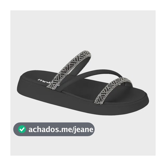 Sandália Feminina Brilho Strass Tendência Moda Original