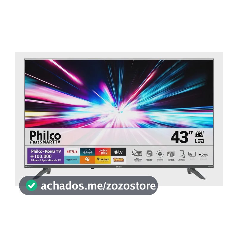 Smart Tv 43 Philco Led Roku Tv Dolby Audio Ptv43va4regb