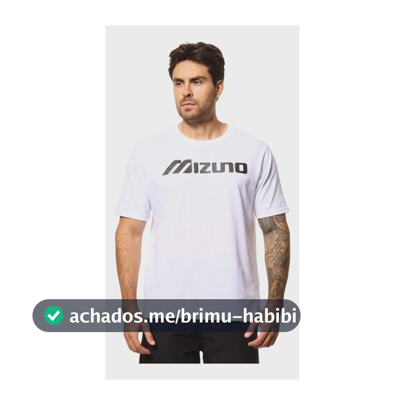 Camiseta Masculina Mizuno Big Logo Adulto M Bcopto Liso M