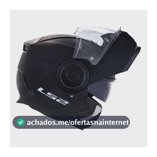 Capacete retrátil Ls2 Ff902 Scope preto mate tamanho 59-60
