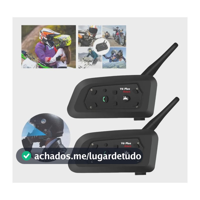 Intercomunicador Capacete Bluetooth 1.2km
