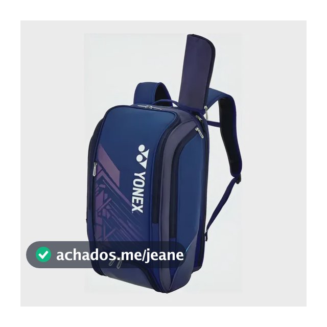 Mochila Raqueteira Yonex Ba02512ex Grande Capacidade Elite Azul-marinho