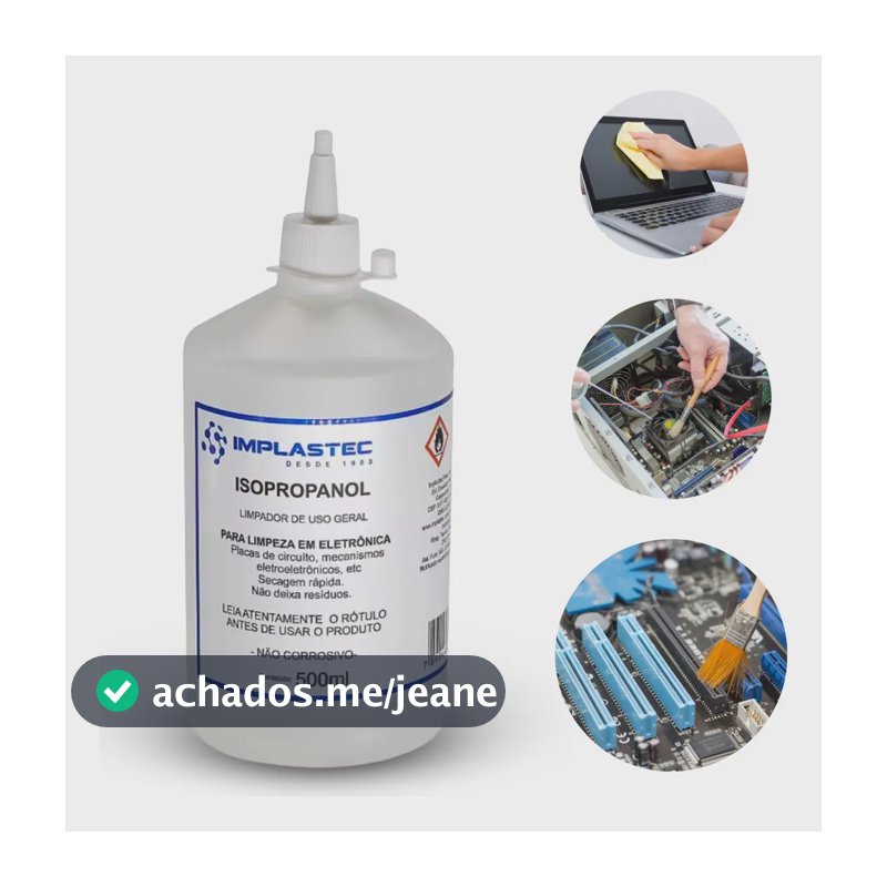Álcool Isopropílico 99,8% 500ml Implastec