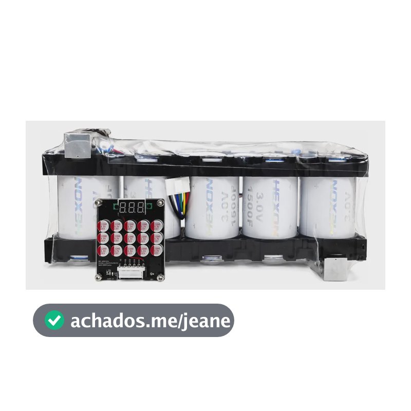 Mega Capacitor Super Som Automotivo Pack Hexon 15v 6000cca
