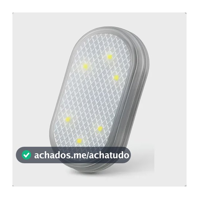 Kit 2 Lâmpada Led Branca Toque Adesivo Velcro Interior Carro