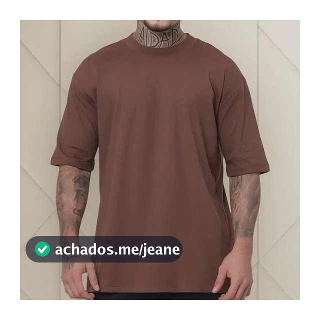 Camiseta Oversized Streetwear Premium Casual Dia A Dia