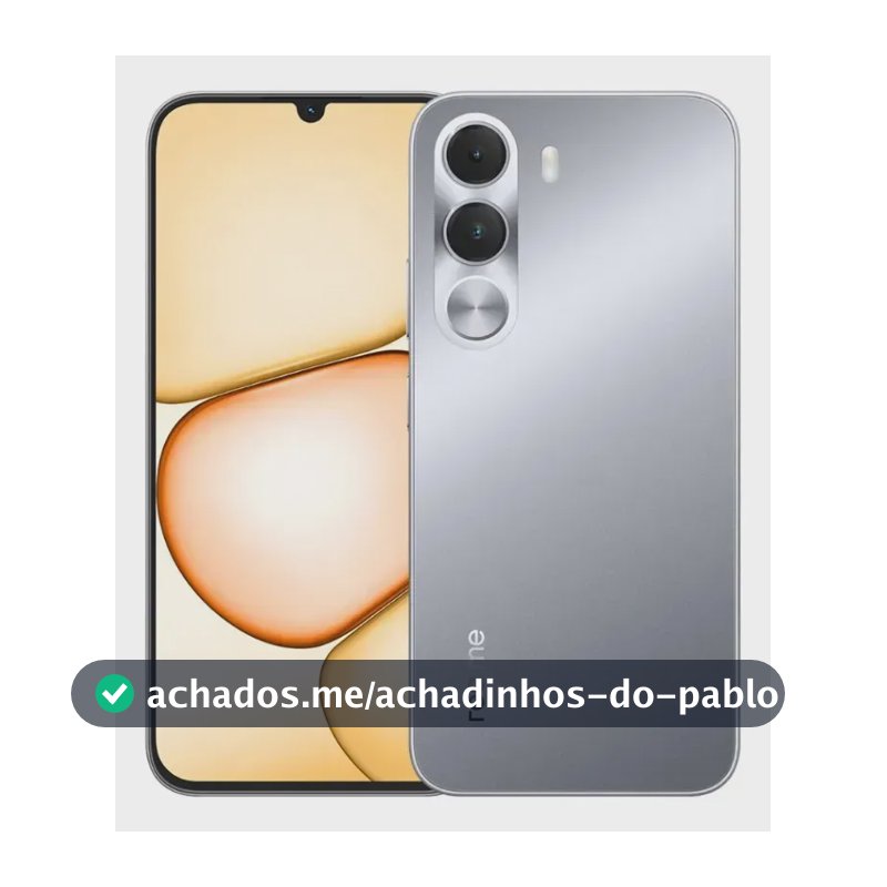 Realme C100i 4g 256gb 4gb Ram Dual Sim Bateria 7000mah Nfc Tela 6,8 120hz Unisoc T7250 - Cinza