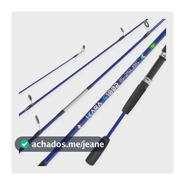 Vara De Pesca Kara Molinete 1,50m Albatroz 8-16lb 2 Partes Azul-escuro