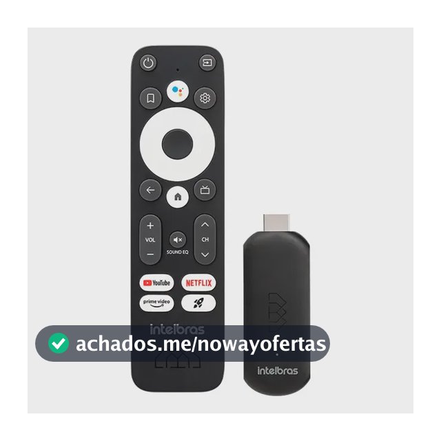 Smart Tv Stick Full Hd Intelbras Preto Padrão