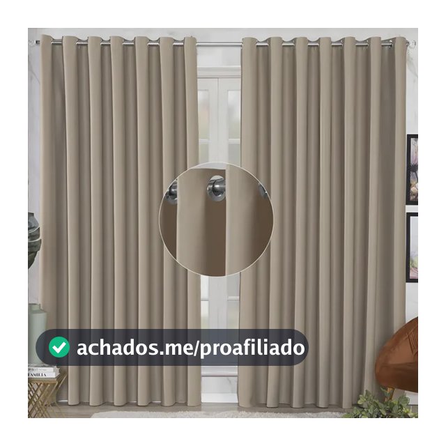 Cortina Blackout Tecido Grosso 2,80x2,30 Porta Sala Quarto