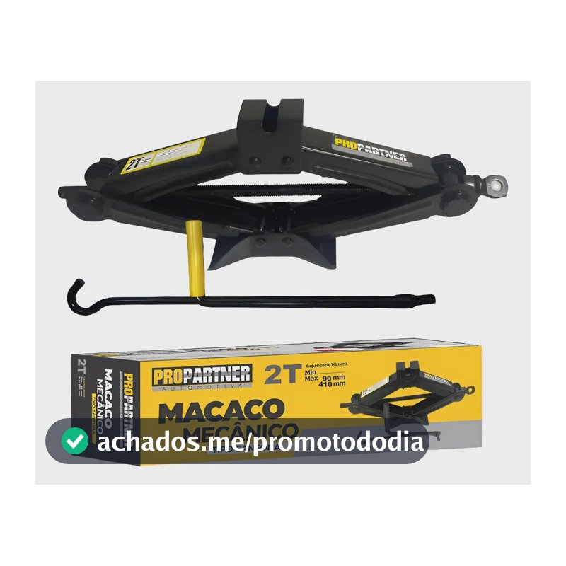 Macaco Sanfona Universal Propartner 2t 2000kg Alto Reforçado