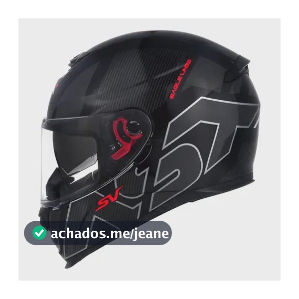 Capacete para Motociclista Asx Eagle Sv Lines Cor Preto Brilhante Tamanho 58 M