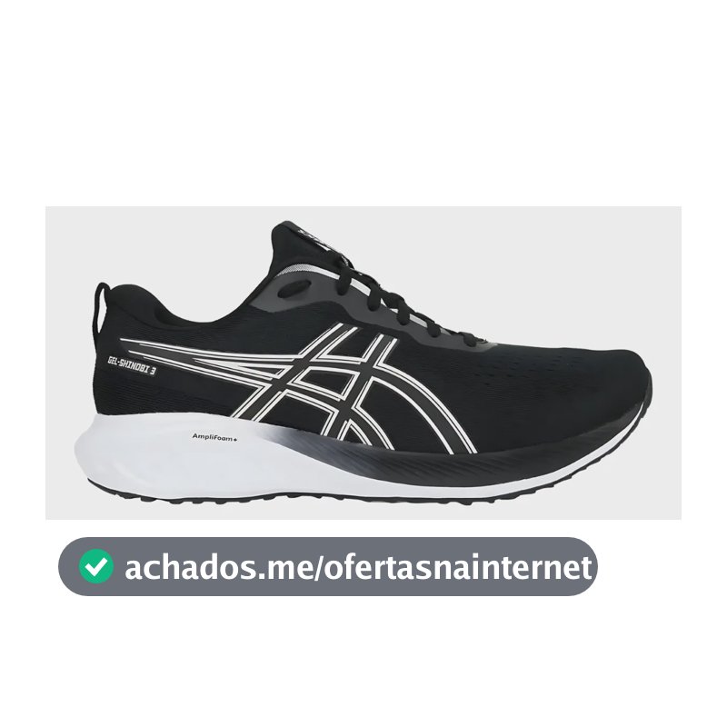 Tênis Masculino Gel Shinobi 3 Asics Treino Corrida Preto 40 Br