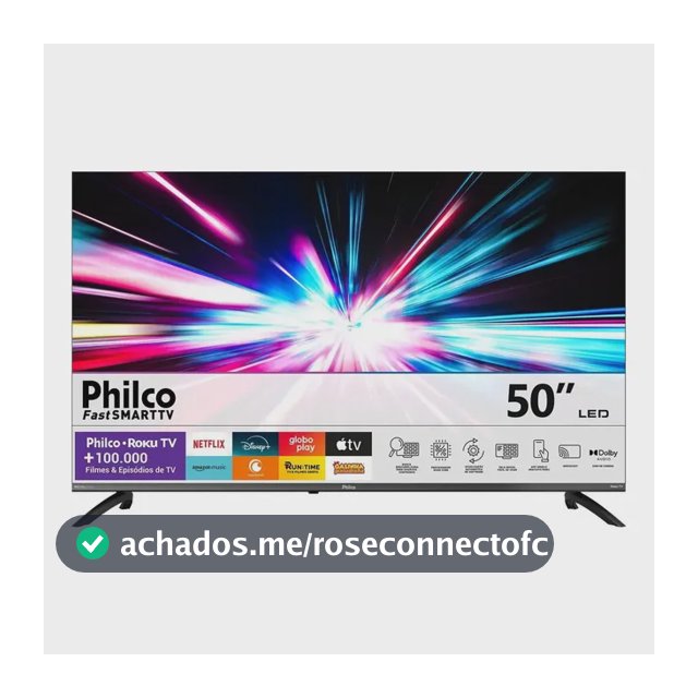 Smart Tv Philco 50 P50vik 4k Uhd Led Roku Dolby Audio Wi-fi Hdr10 110/220v