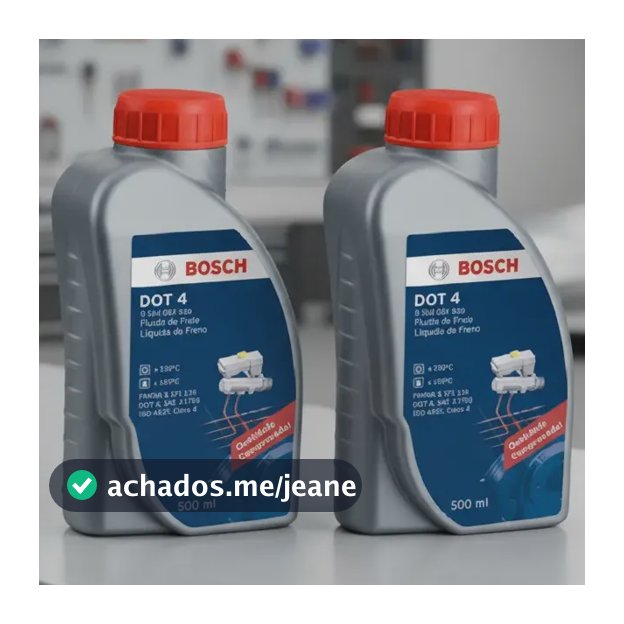 Kit 2 Fluído Freio Reservatório Bosch Dot 4 500ml Original