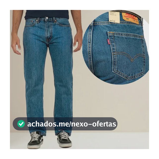 Calça Levis Masculina 505 Regular Jeans Stone 005054891