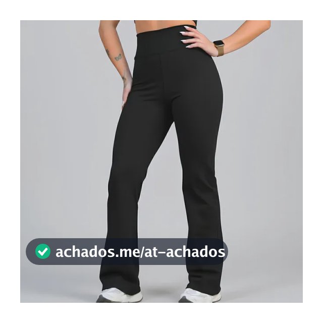 Calça Legging Leg Flare Zero Transparência Grossa Academia