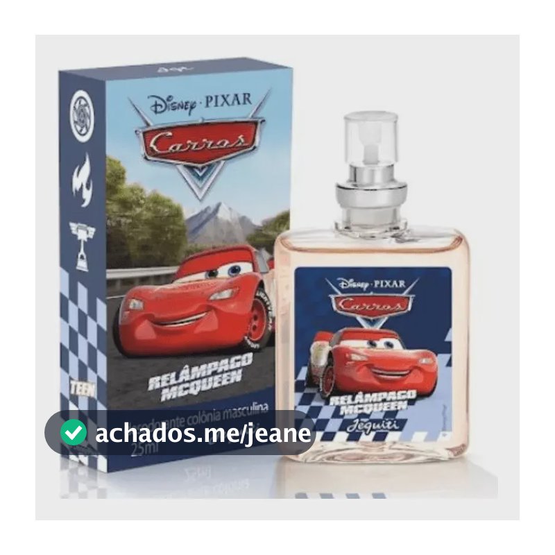Perfume Colônia Disney Carros Relâmpago Mcqueen 25ml - Jequiti