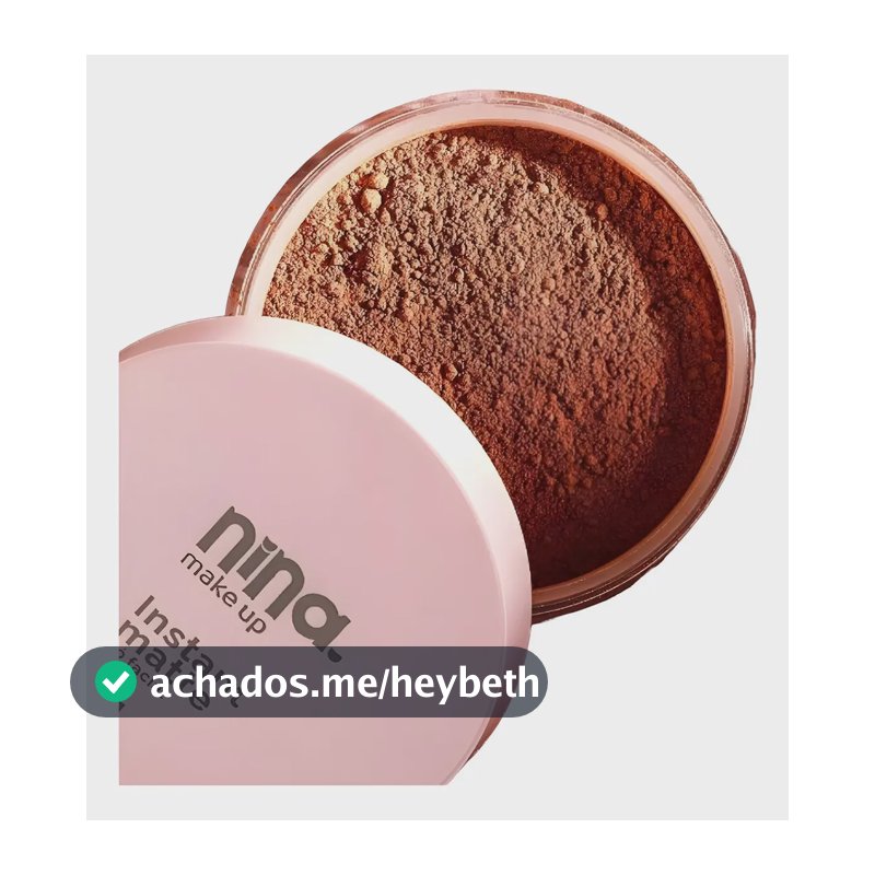 Pó Solto Facial Instant Matte Nina Makeup Tom Cor 03