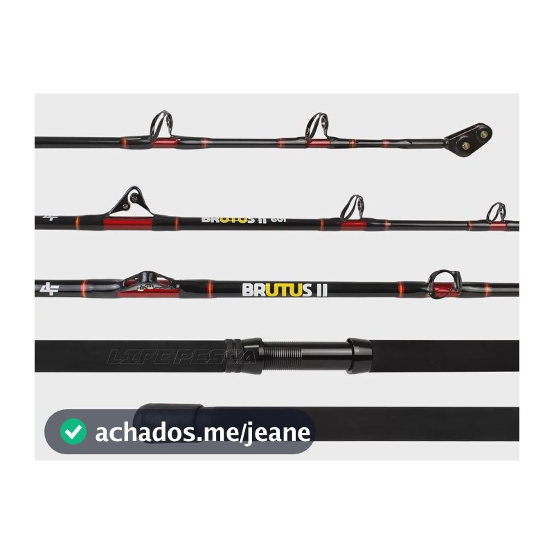 Vara Para Pesca Pesada Albatroz Brutus Ii (1,80m) 80-100lbs